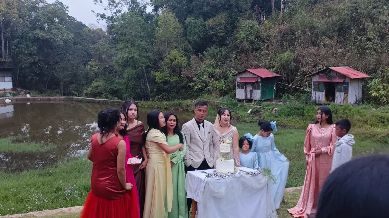 Family and friends at a celebration at Nalari Resort Sumer