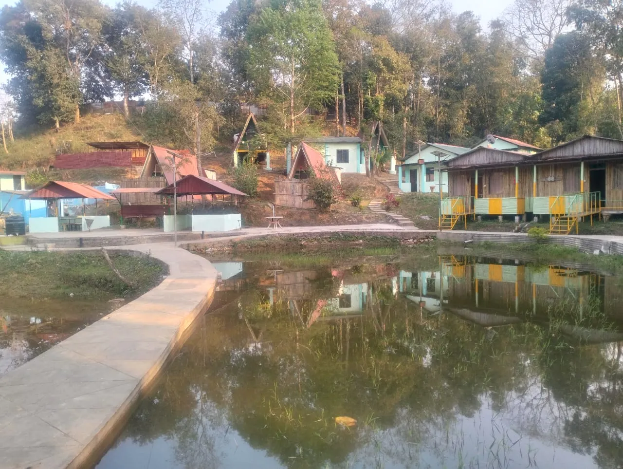 Pondside cottages at Nalari Resort Sumer in Sumer, Ri-Bhoi